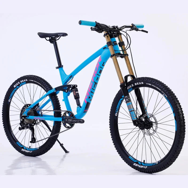 Vélo de montagne tout suspendu 27,5 pouces - Blue / 27.5 inches x 17 / SHIMANO 5100 - velo vtt